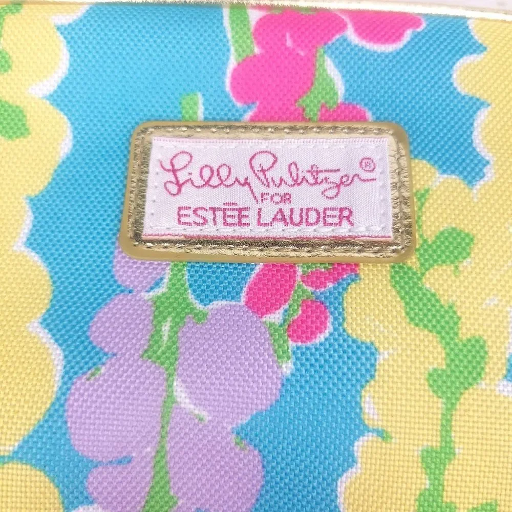 Lilly Pulitzer for Estee Lauder Floral Make Up Travel Bag